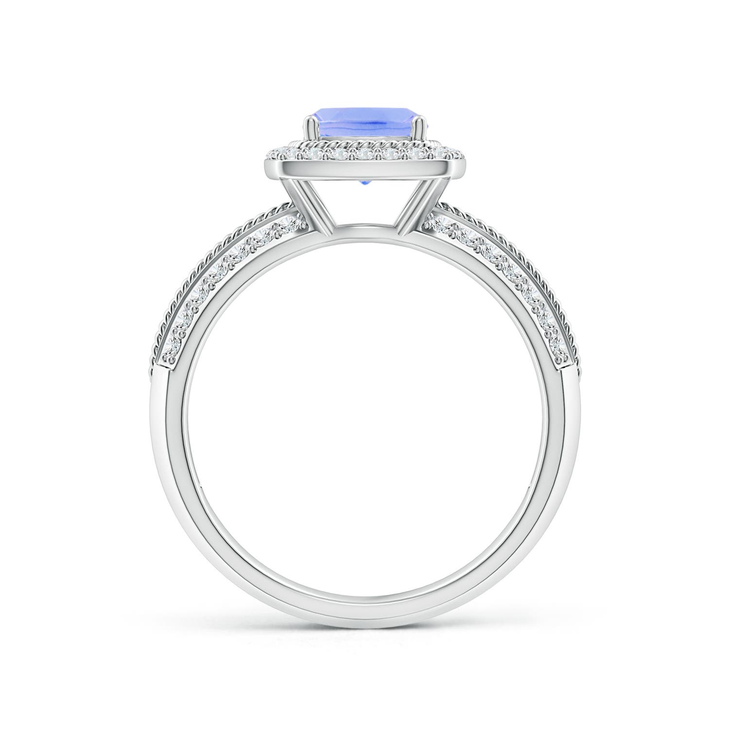 A - Tanzanite / 1.47 CT / 14 KT White Gold