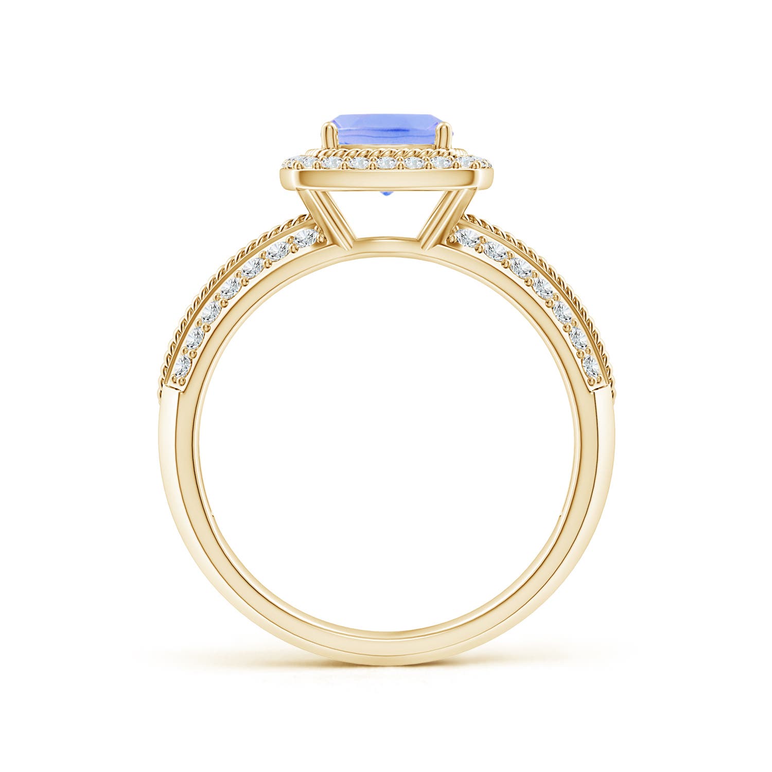 A - Tanzanite / 1.47 CT / 14 KT Yellow Gold