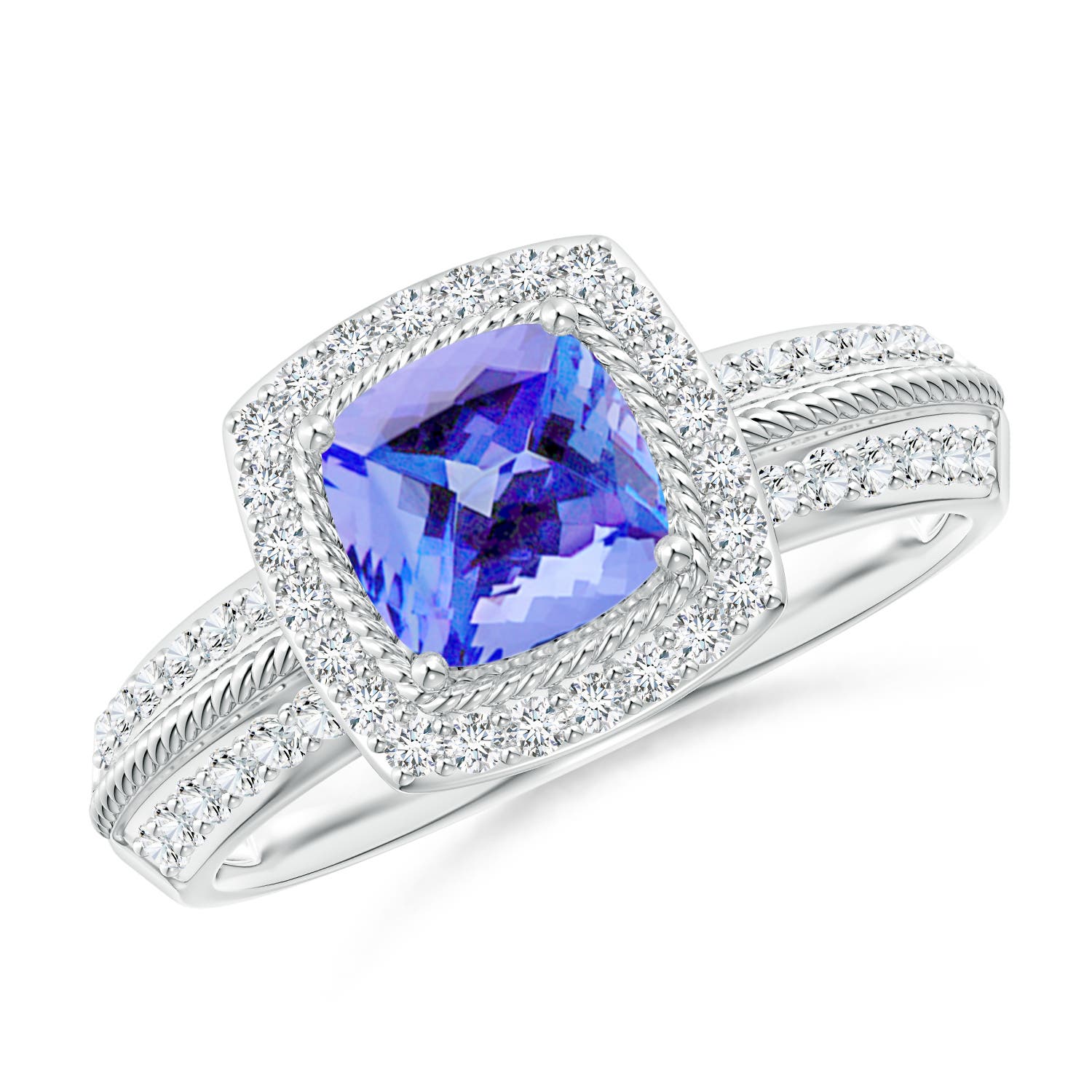 AA - Tanzanite / 1.47 CT / 14 KT White Gold