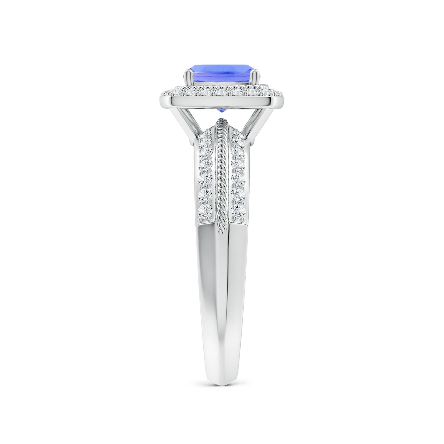 AA - Tanzanite / 1.47 CT / 14 KT White Gold