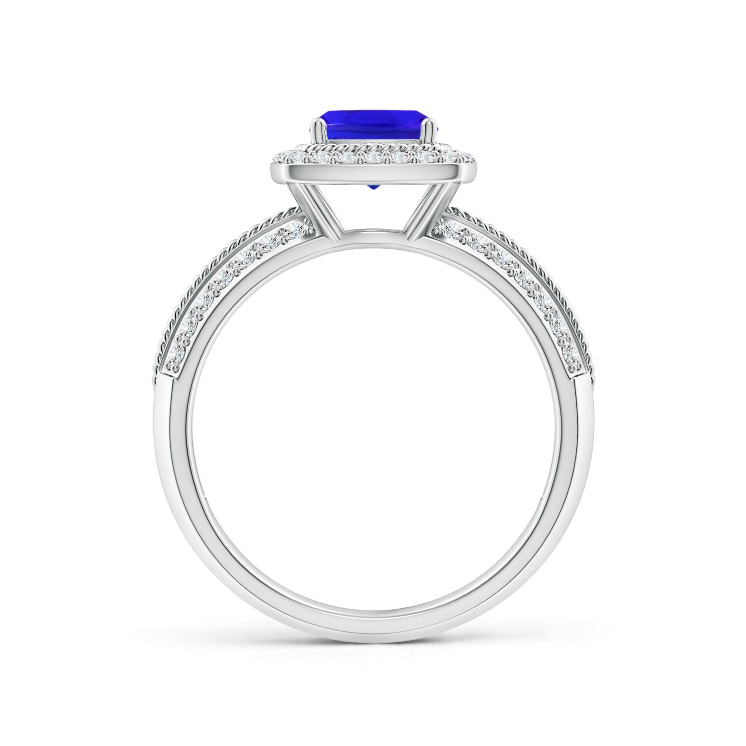 AAA - Tanzanite / 1.47 CT / 14 KT White Gold