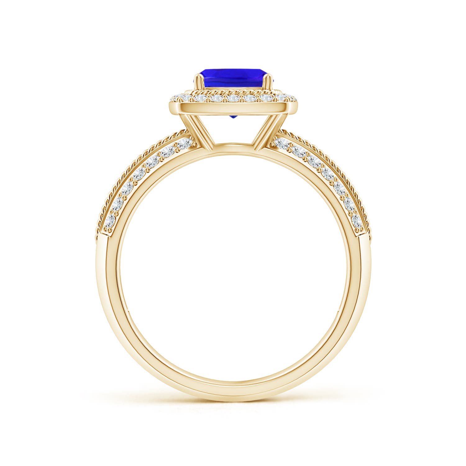 AAA - Tanzanite / 1.47 CT / 14 KT Yellow Gold