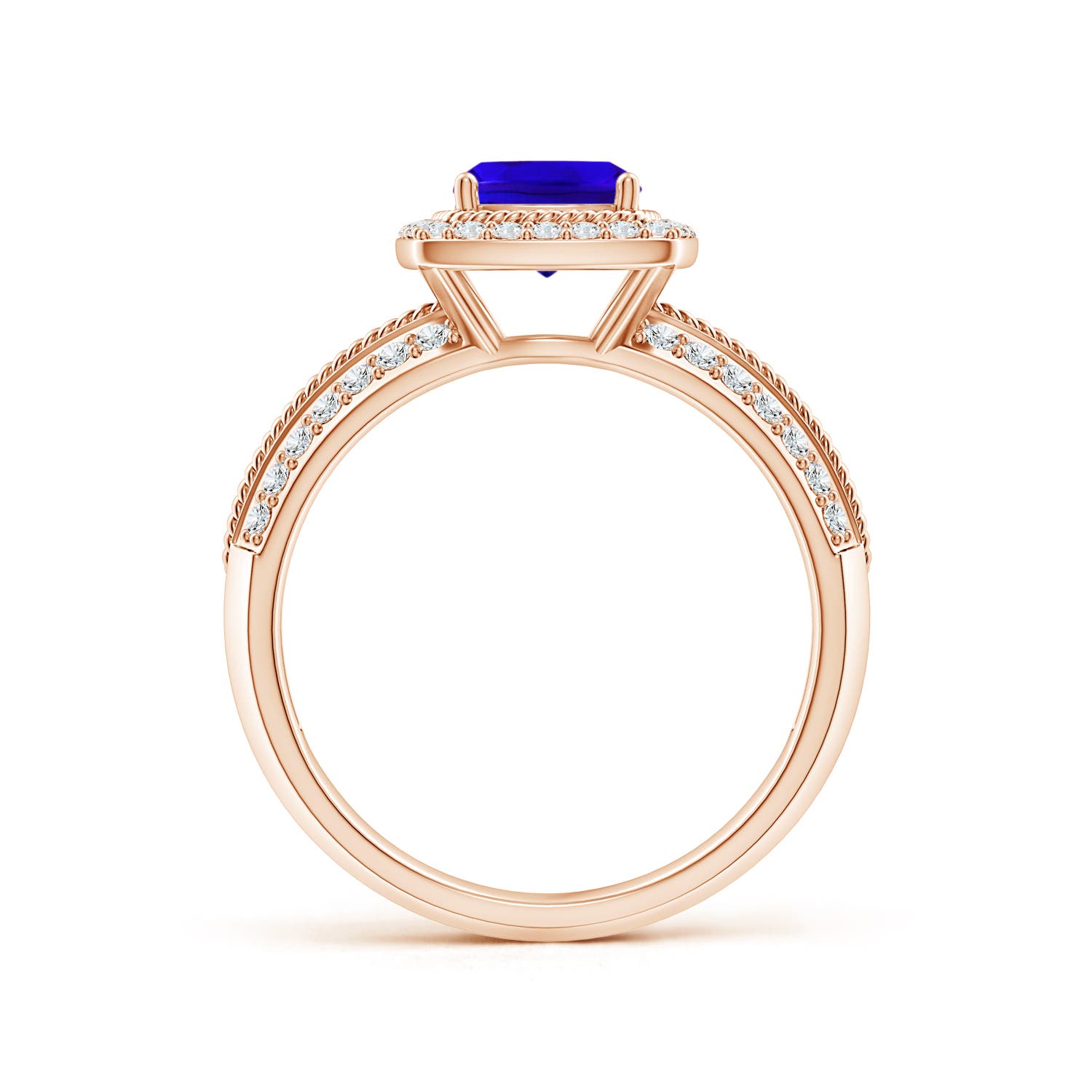 AAAA - Tanzanite / 1.47 CT / 14 KT Rose Gold