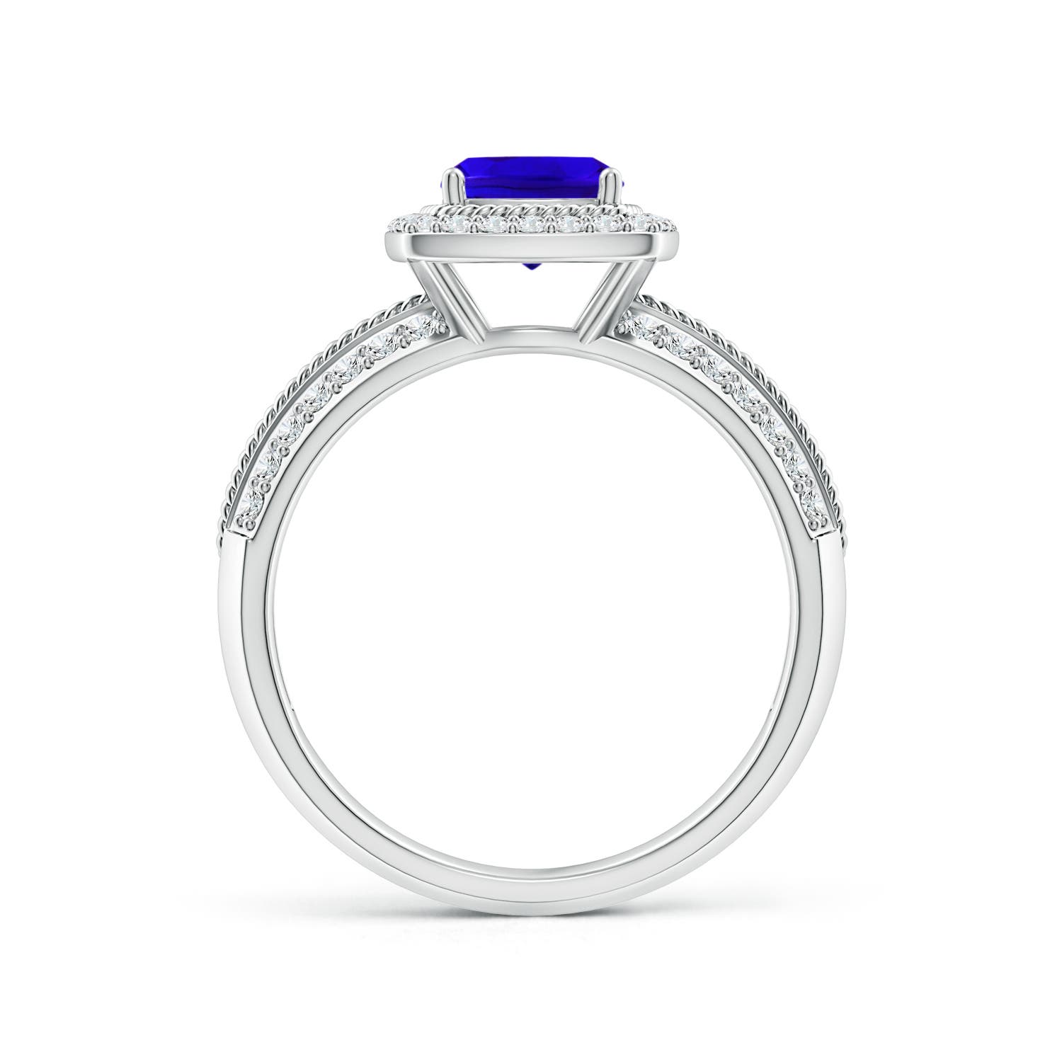 AAAA - Tanzanite / 1.47 CT / 14 KT White Gold