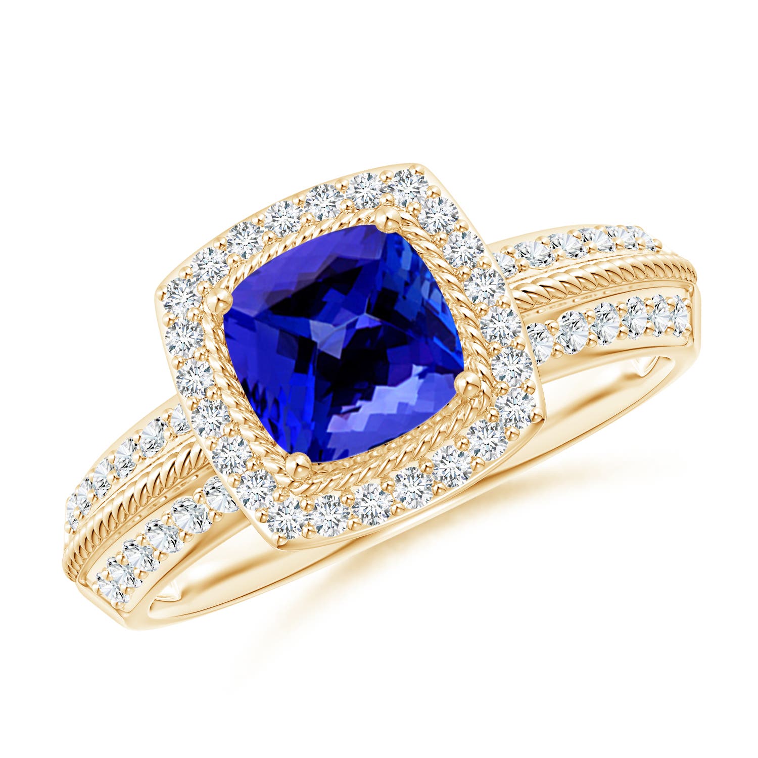 AAAA - Tanzanite / 1.47 CT / 14 KT Yellow Gold