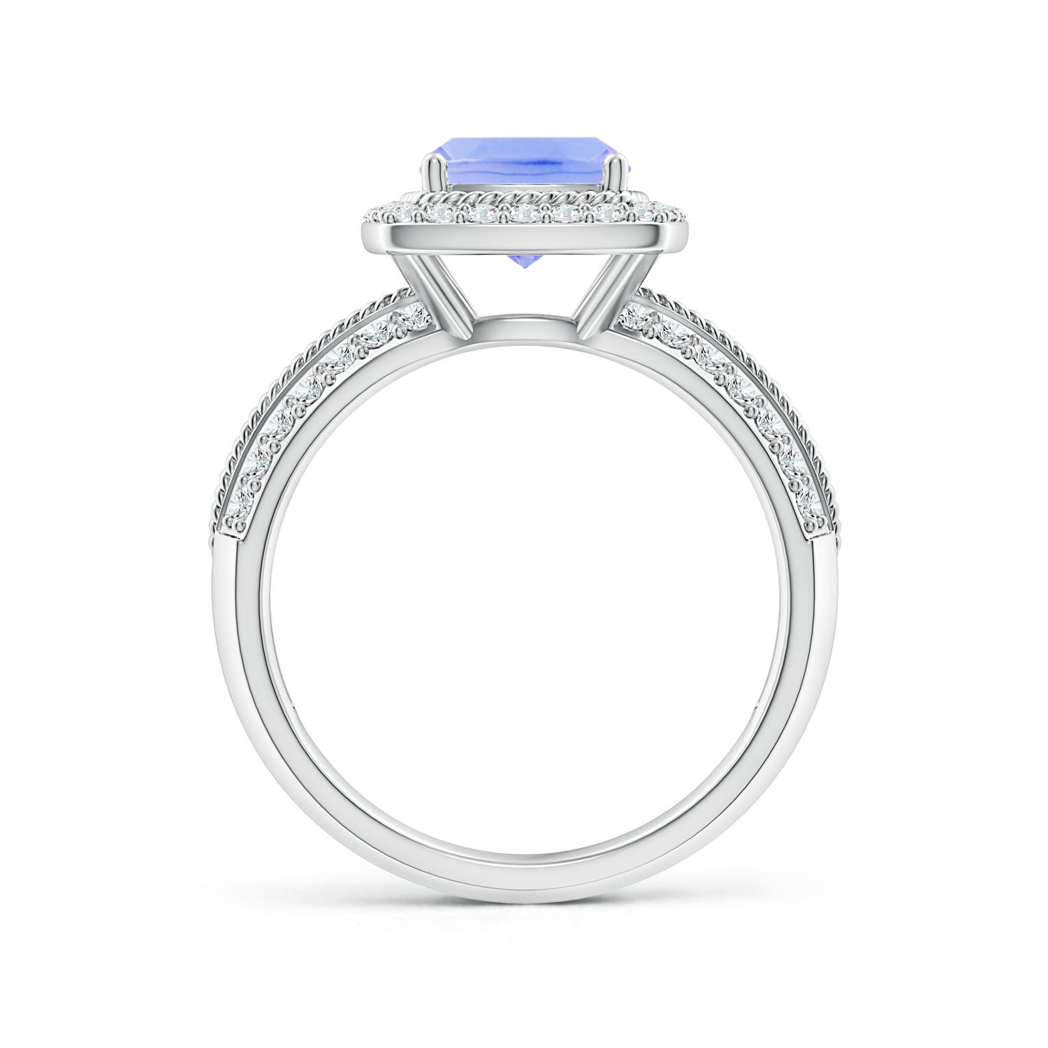 A - Tanzanite / 2.02 CT / 14 KT White Gold