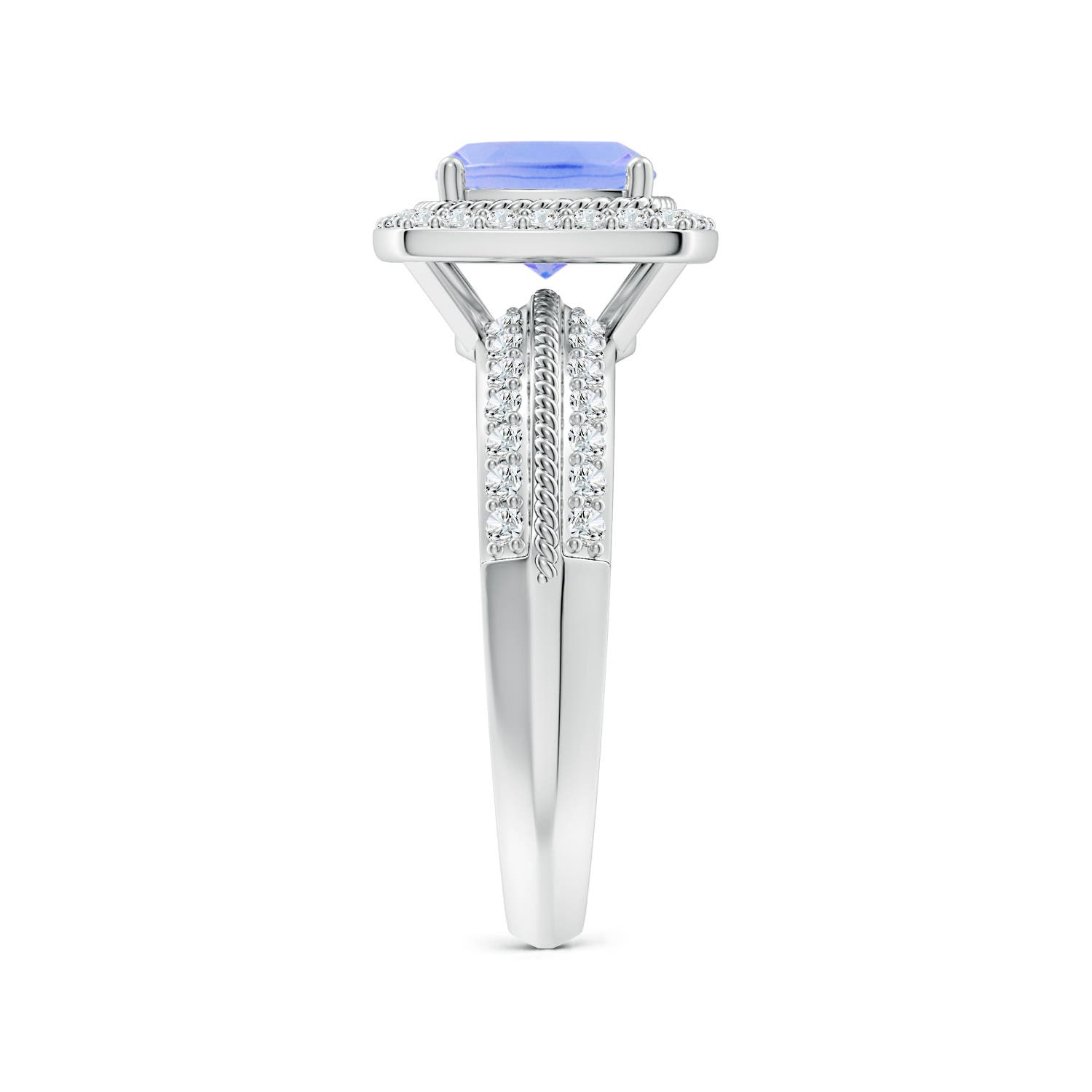 A - Tanzanite / 2.02 CT / 14 KT White Gold