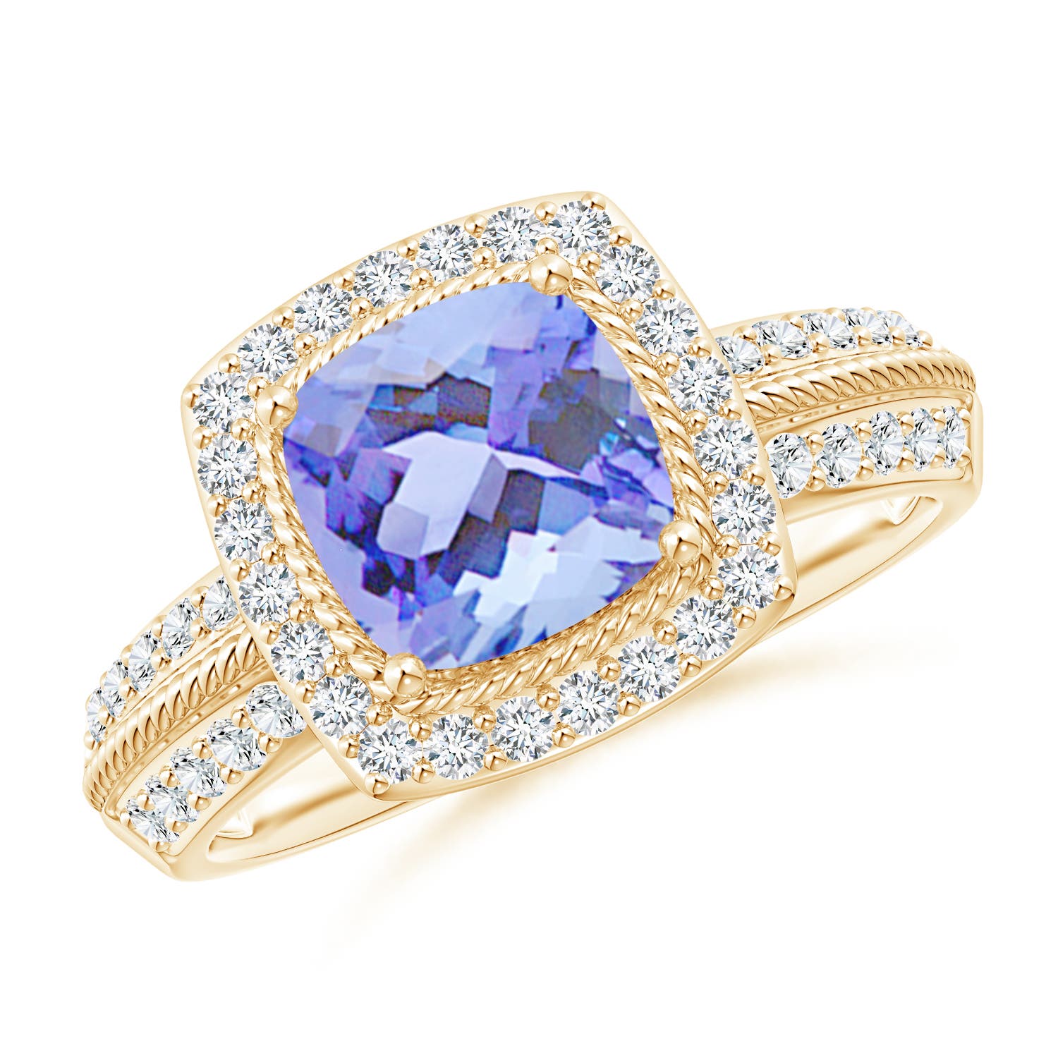 A - Tanzanite / 2.02 CT / 14 KT Yellow Gold