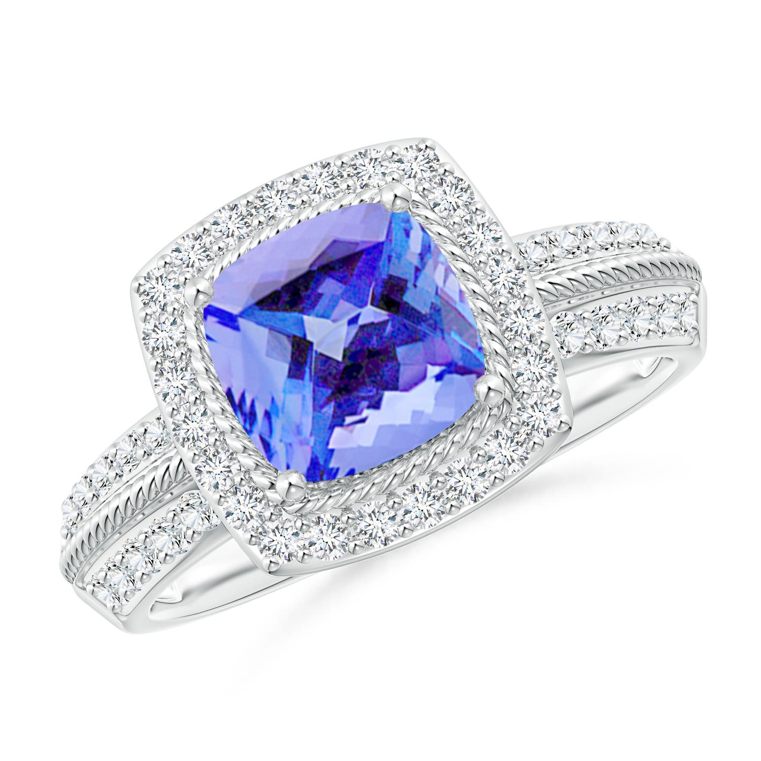 AA - Tanzanite / 2.02 CT / 14 KT White Gold