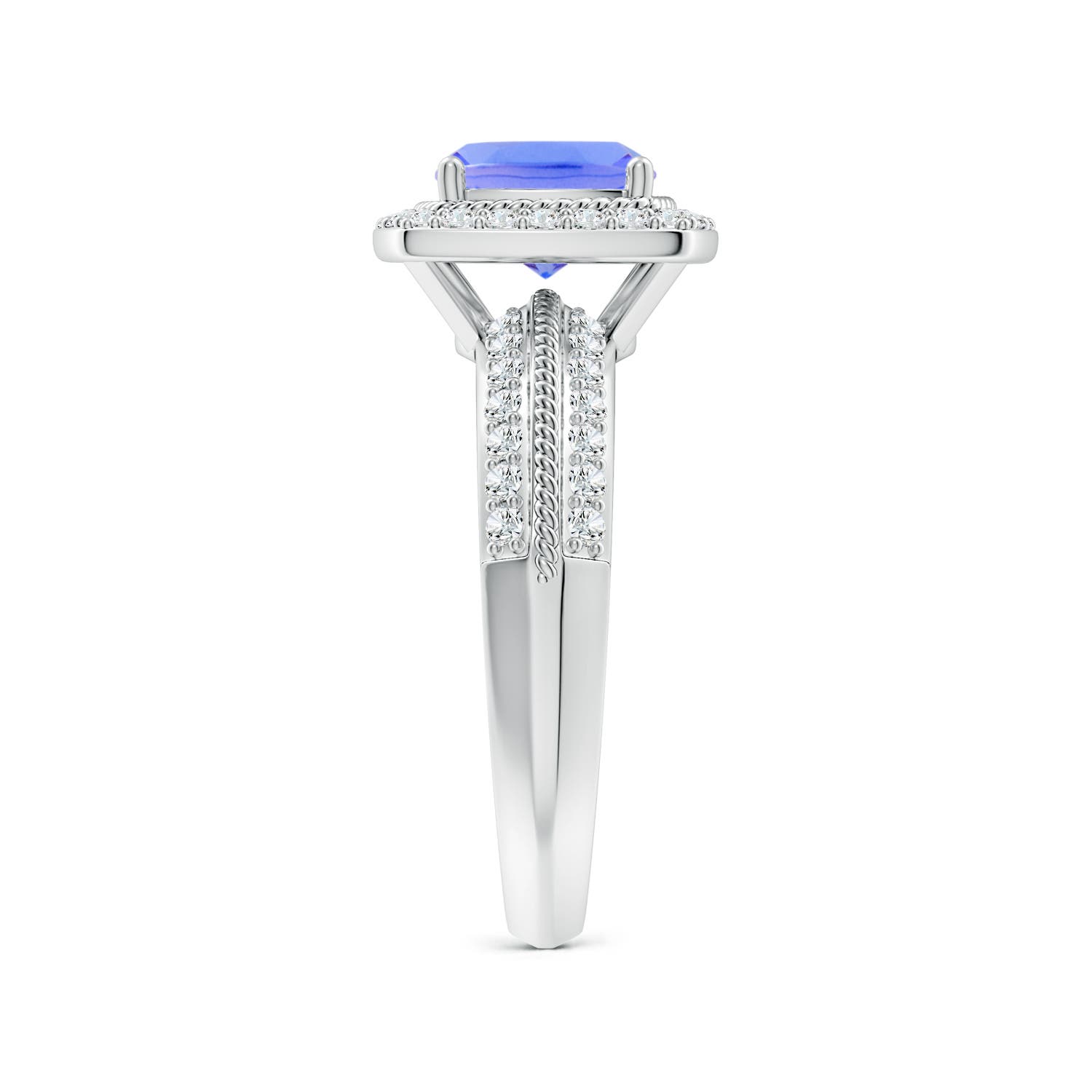 AA - Tanzanite / 2.02 CT / 14 KT White Gold