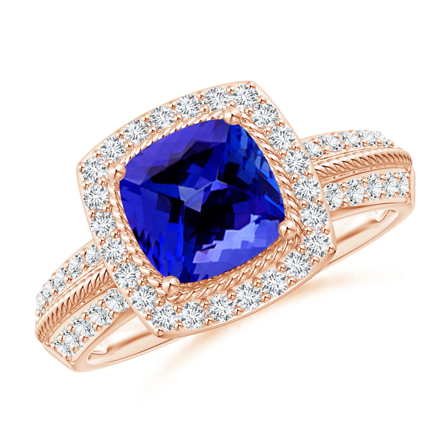 AAAA - Tanzanite / 2.02 CT / 14 KT Rose Gold