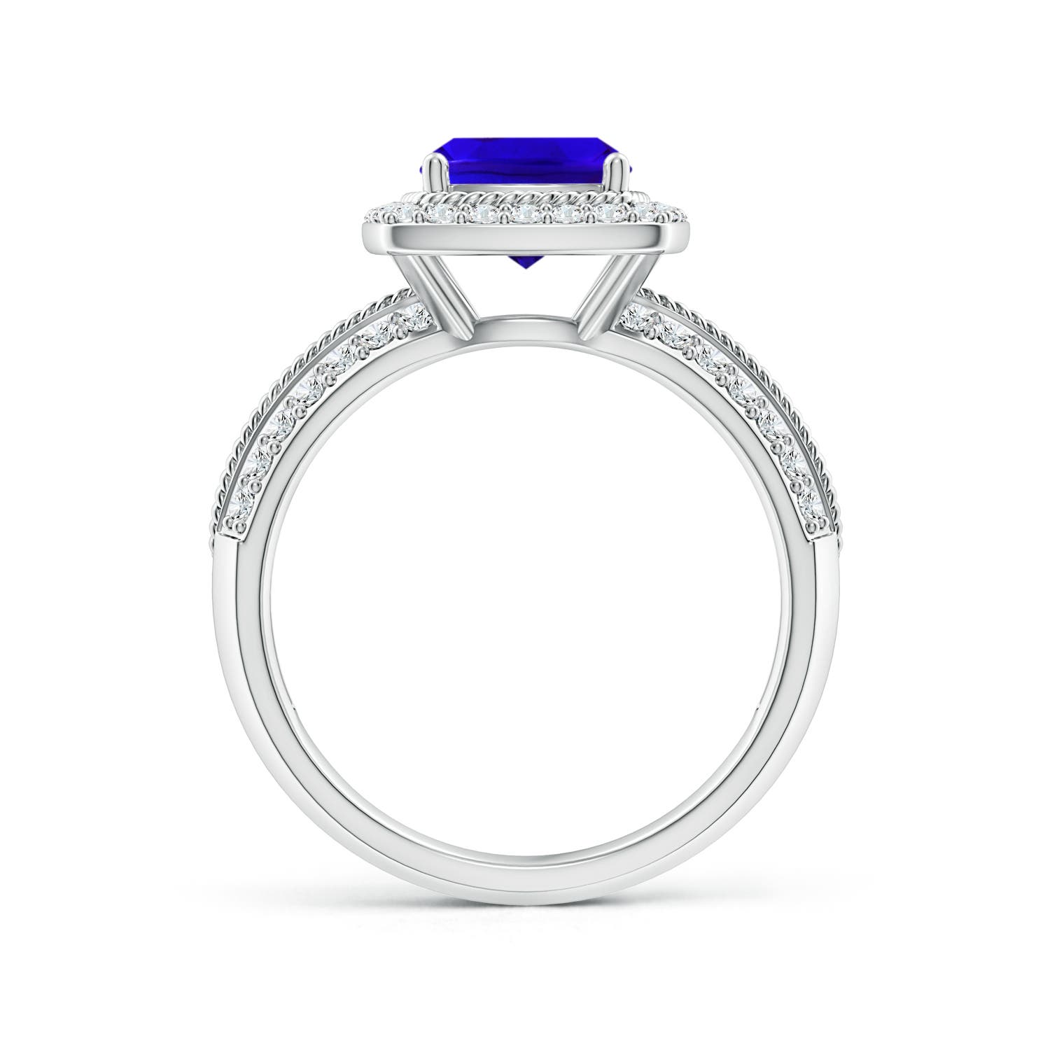 AAAA - Tanzanite / 2.02 CT / 14 KT White Gold