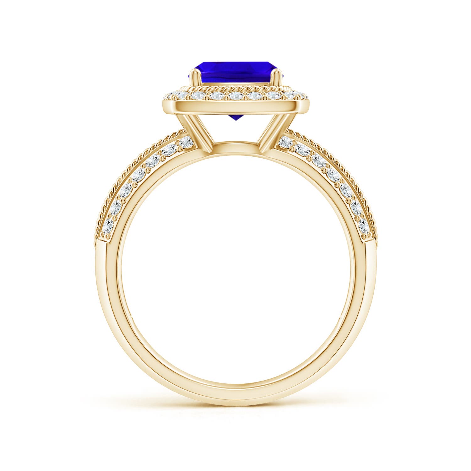 AAAA - Tanzanite / 2.02 CT / 14 KT Yellow Gold