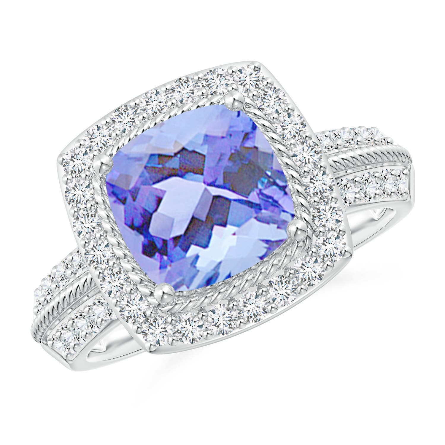 A - Tanzanite / 2.82 CT / 14 KT White Gold