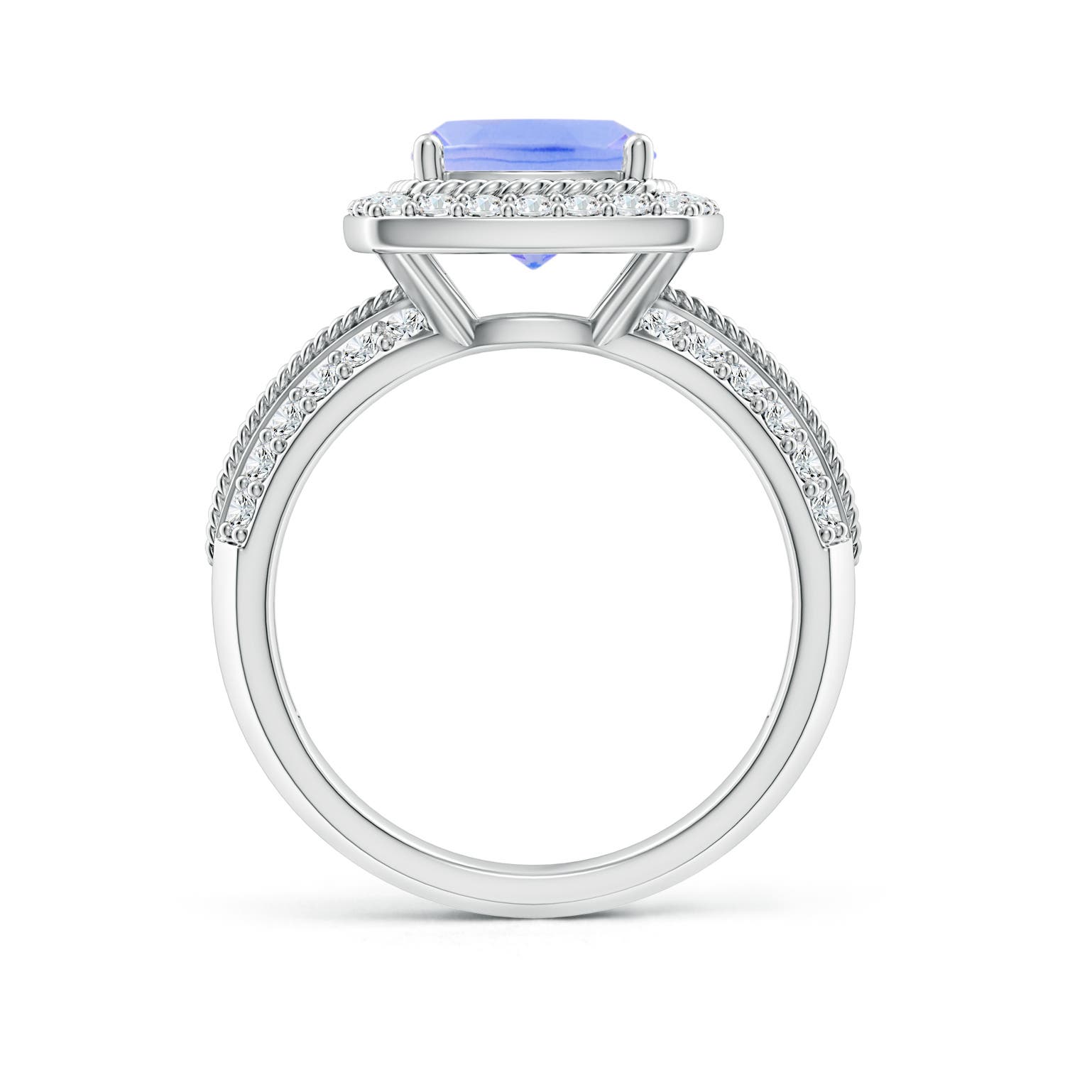 A - Tanzanite / 2.82 CT / 14 KT White Gold