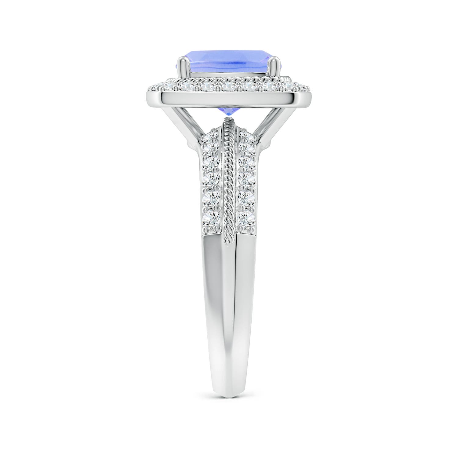 A - Tanzanite / 2.82 CT / 14 KT White Gold