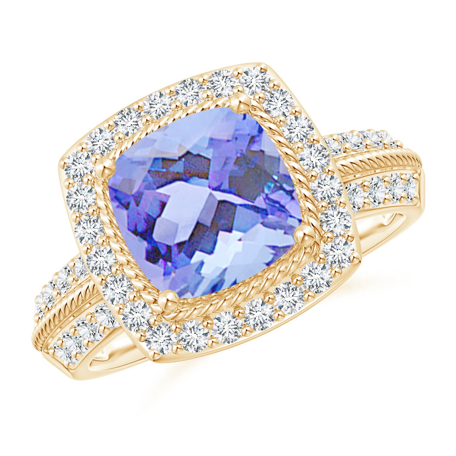 A - Tanzanite / 2.82 CT / 14 KT Yellow Gold