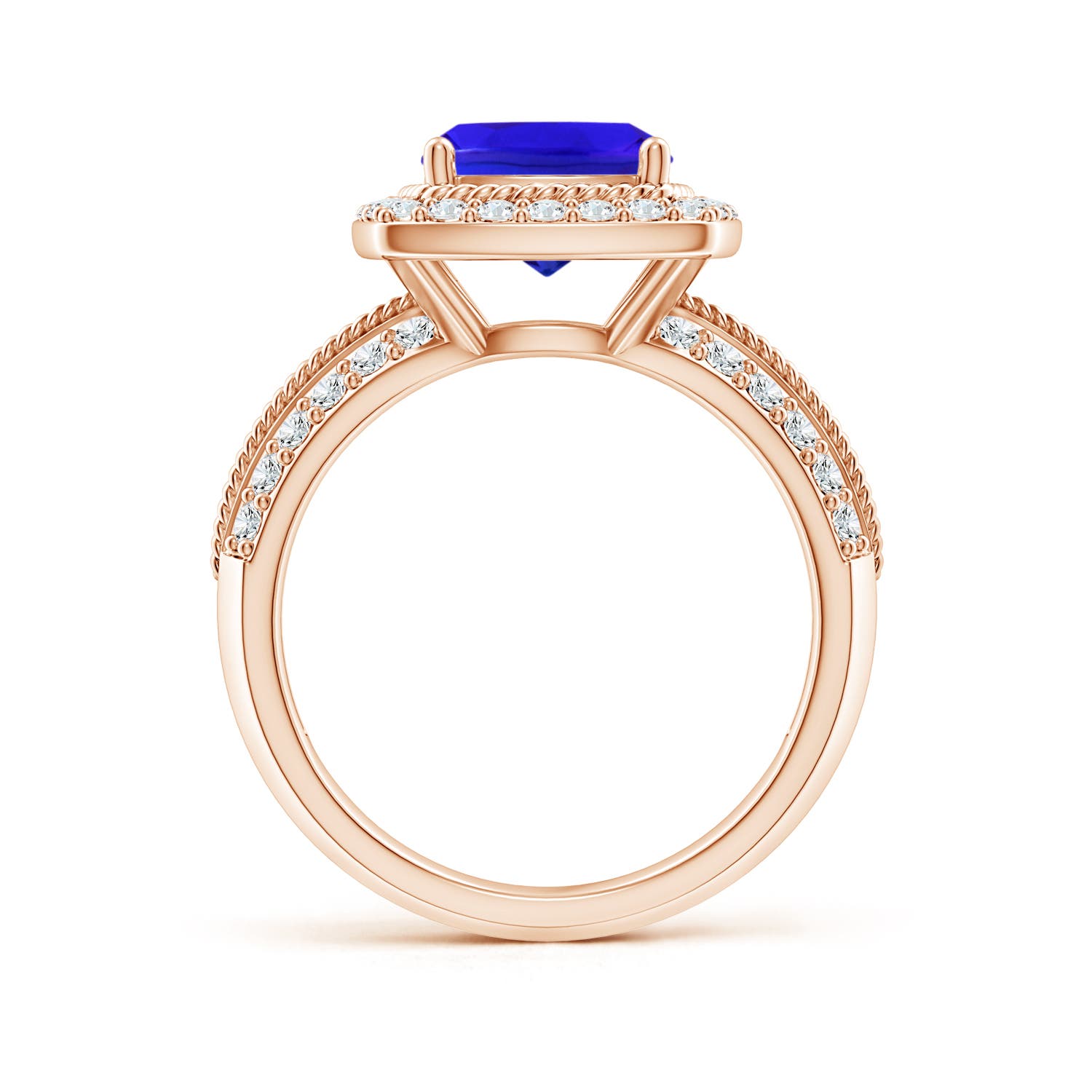 AAA - Tanzanite / 2.82 CT / 14 KT Rose Gold