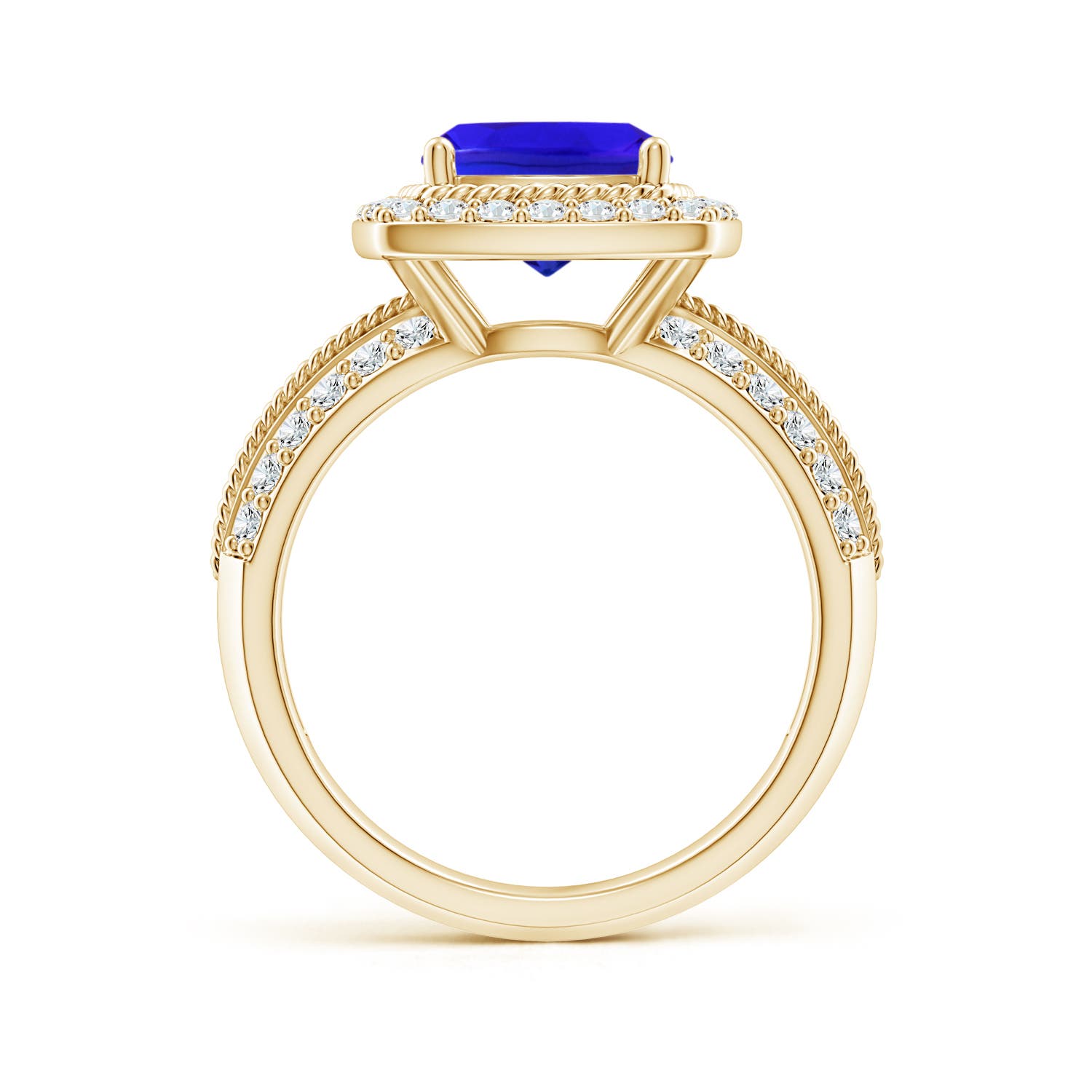 AAA - Tanzanite / 2.82 CT / 14 KT Yellow Gold