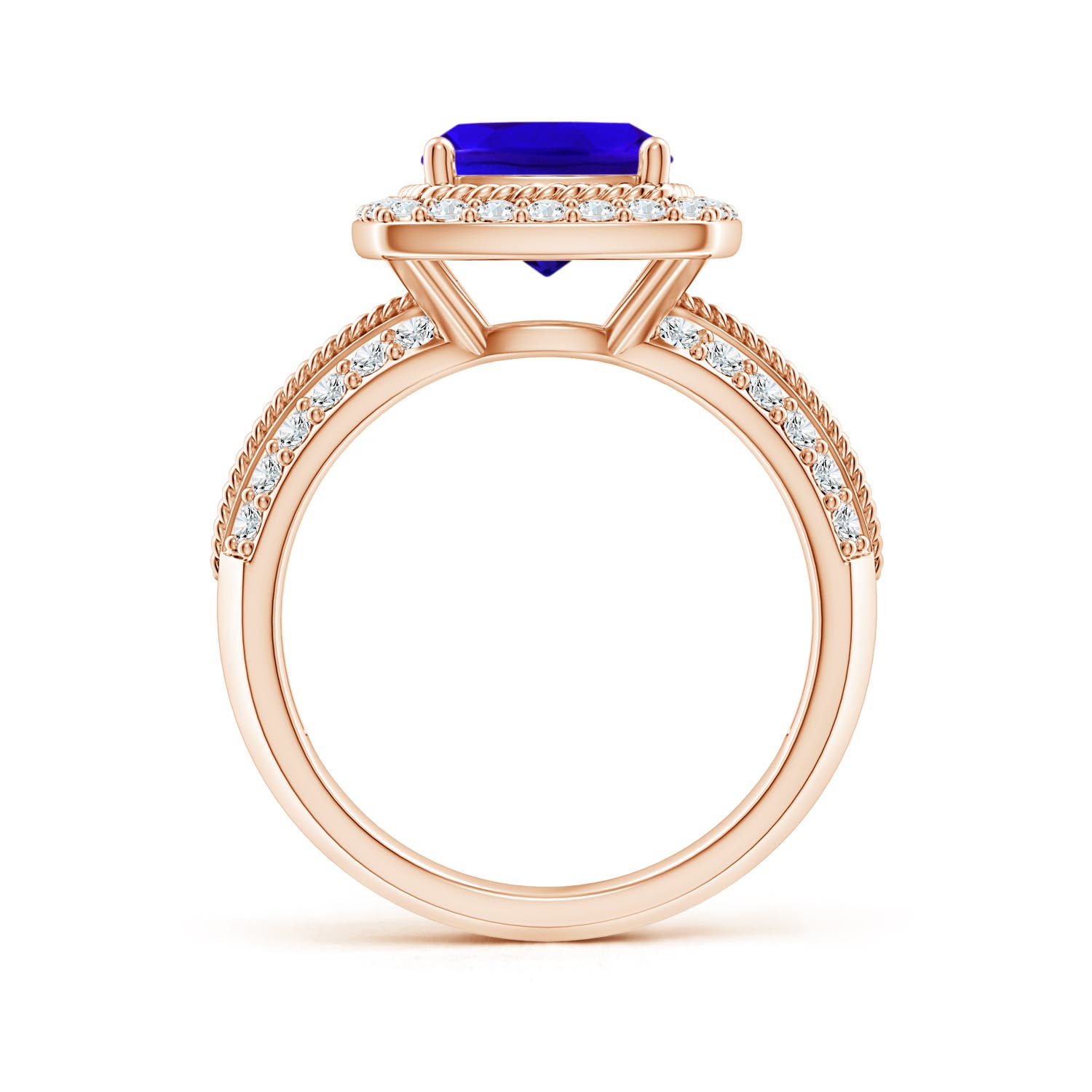 AAAA - Tanzanite / 2.82 CT / 14 KT Rose Gold