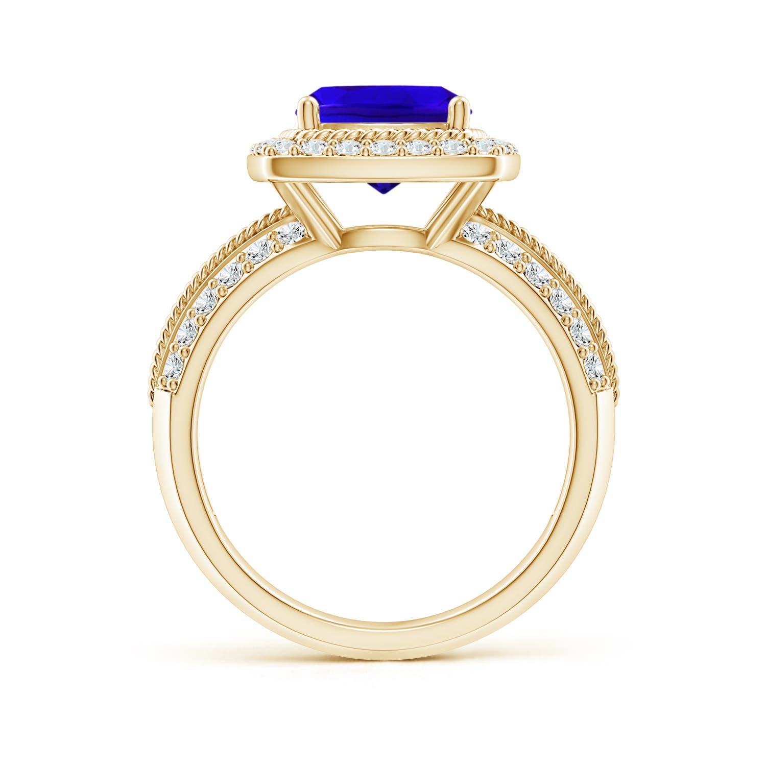 AAAA - Tanzanite / 2.82 CT / 14 KT Yellow Gold