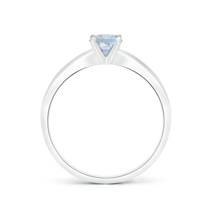 A - Aquamarine / 0.4 CT / 14 KT White Gold