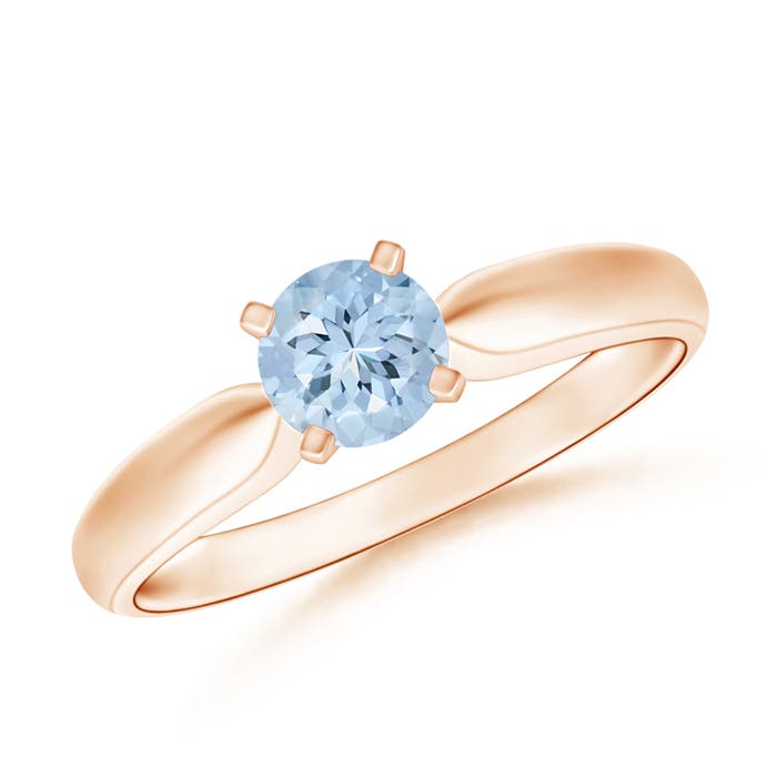 AA - Aquamarine / 0.4 CT / 14 KT Rose Gold