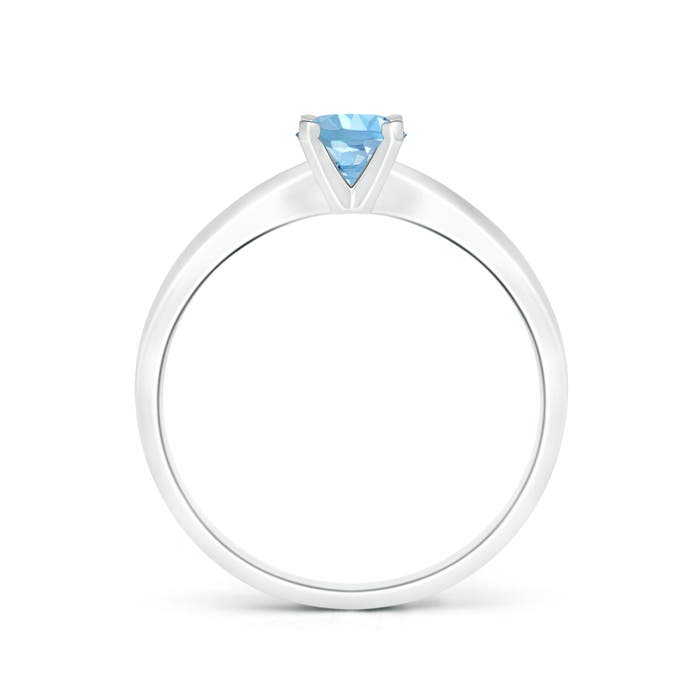 AAAA - Aquamarine / 0.4 CT / 14 KT White Gold