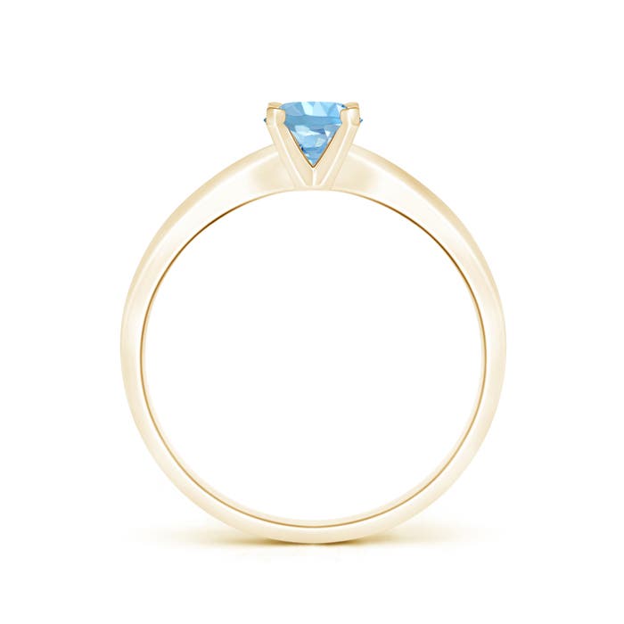 AAAA - Aquamarine / 0.4 CT / 14 KT Yellow Gold