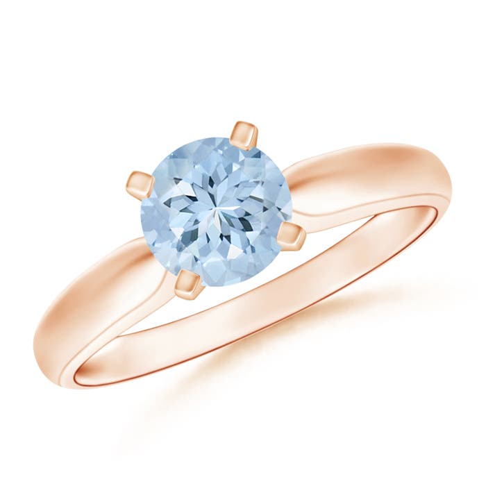 AA - Aquamarine / 0.72 CT / 14 KT Rose Gold