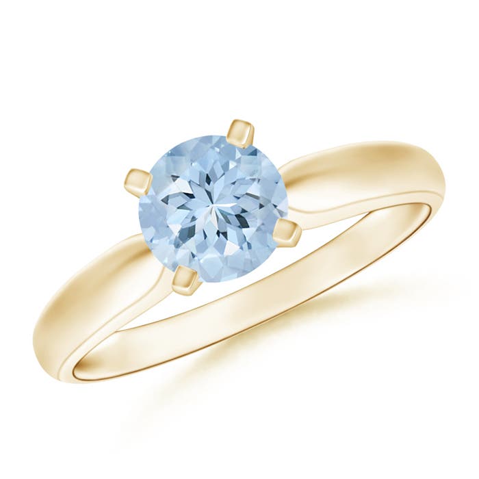 AA - Aquamarine / 0.72 CT / 14 KT Yellow Gold