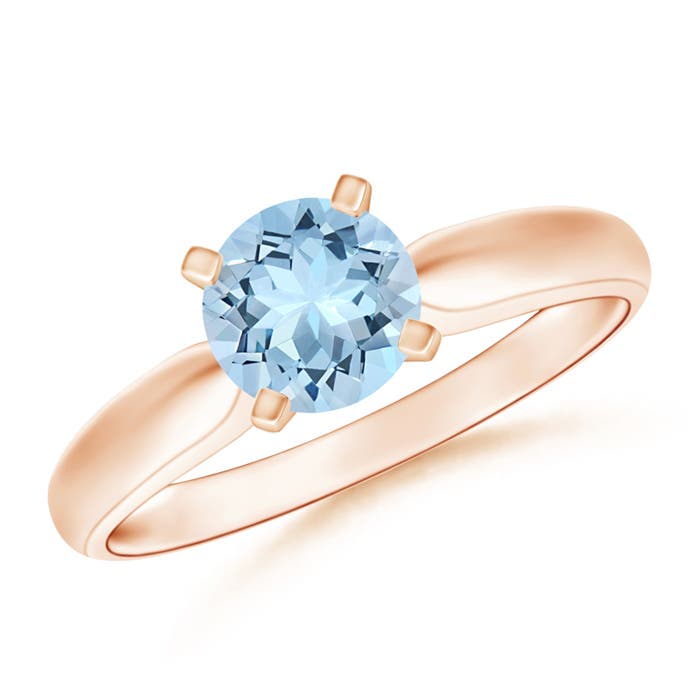 AAA - Aquamarine / 0.72 CT / 14 KT Rose Gold