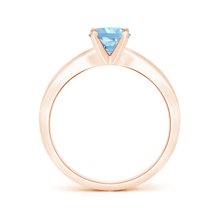 AAAA - Aquamarine / 0.72 CT / 14 KT Rose Gold