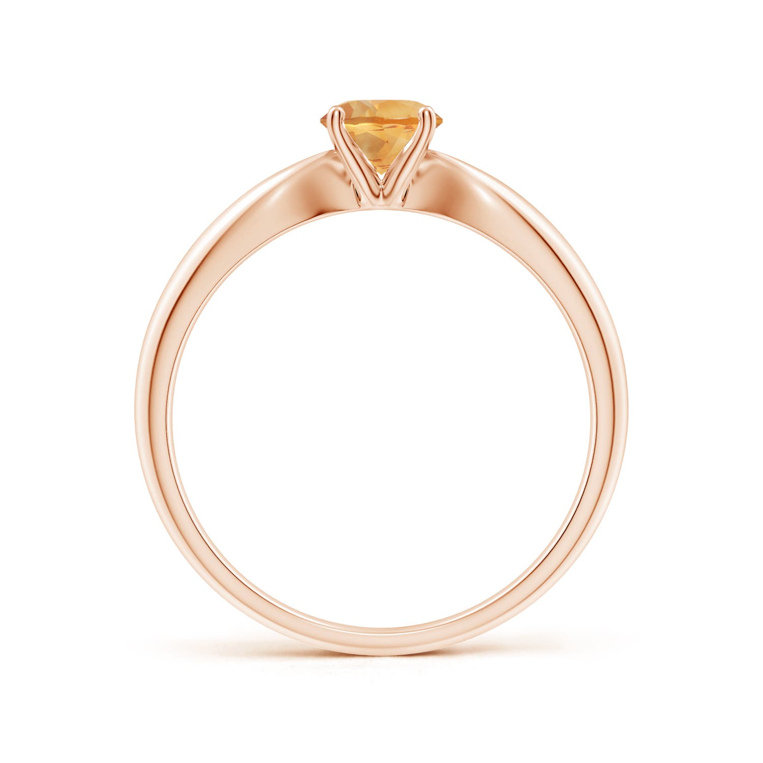 A - Citrine / 0.45 CT / 14 KT Rose Gold