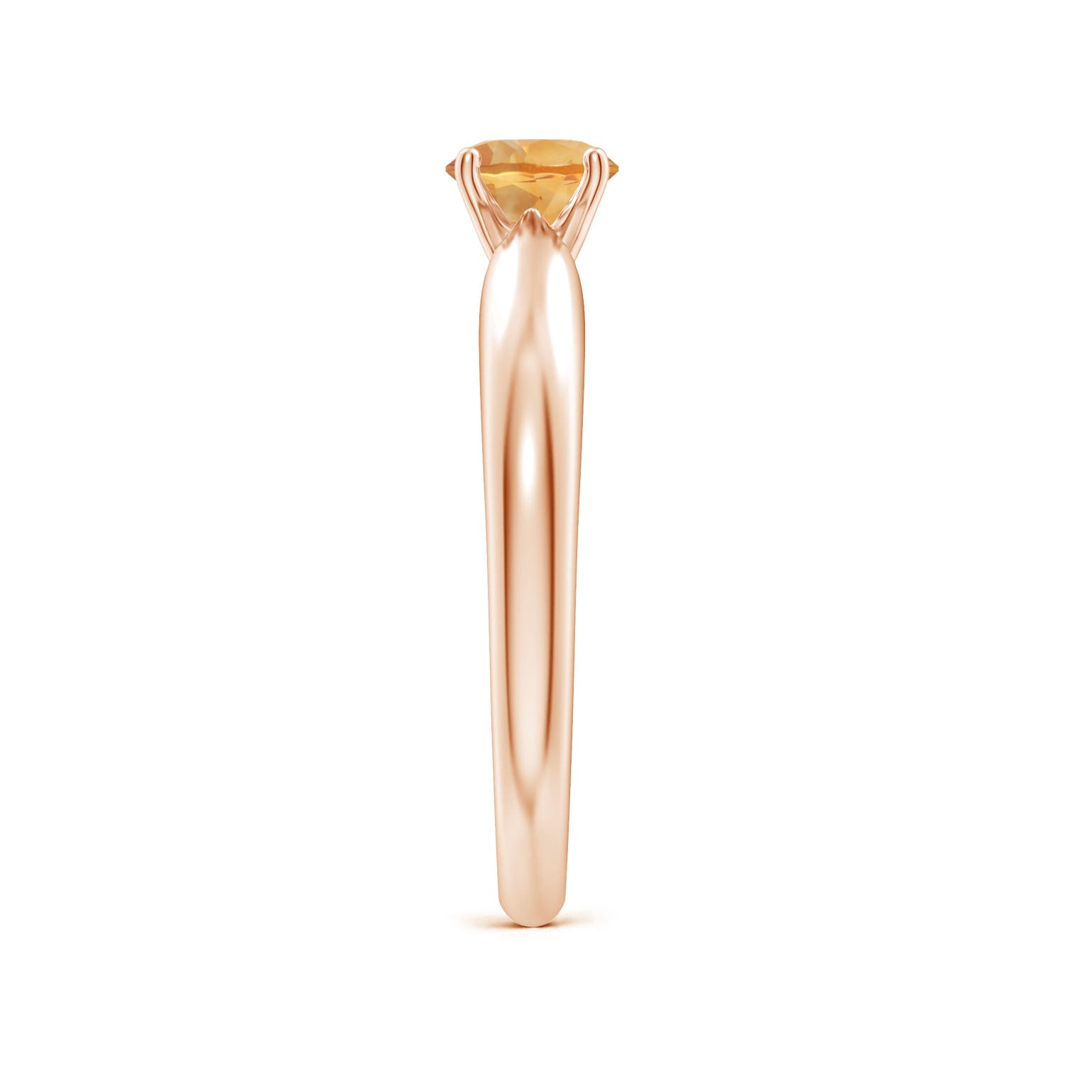 A - Citrine / 0.45 CT / 14 KT Rose Gold