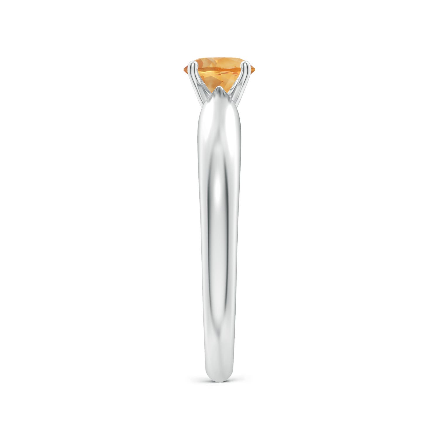 A - Citrine / 0.45 CT / 14 KT White Gold