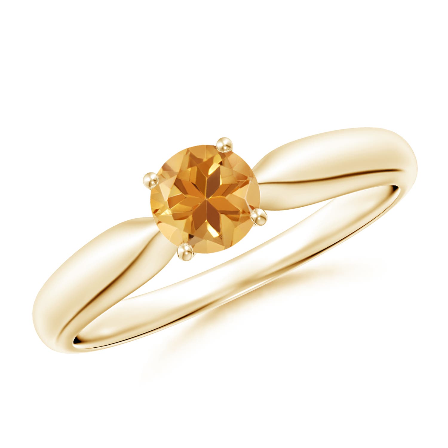 A - Citrine / 0.45 CT / 14 KT Yellow Gold