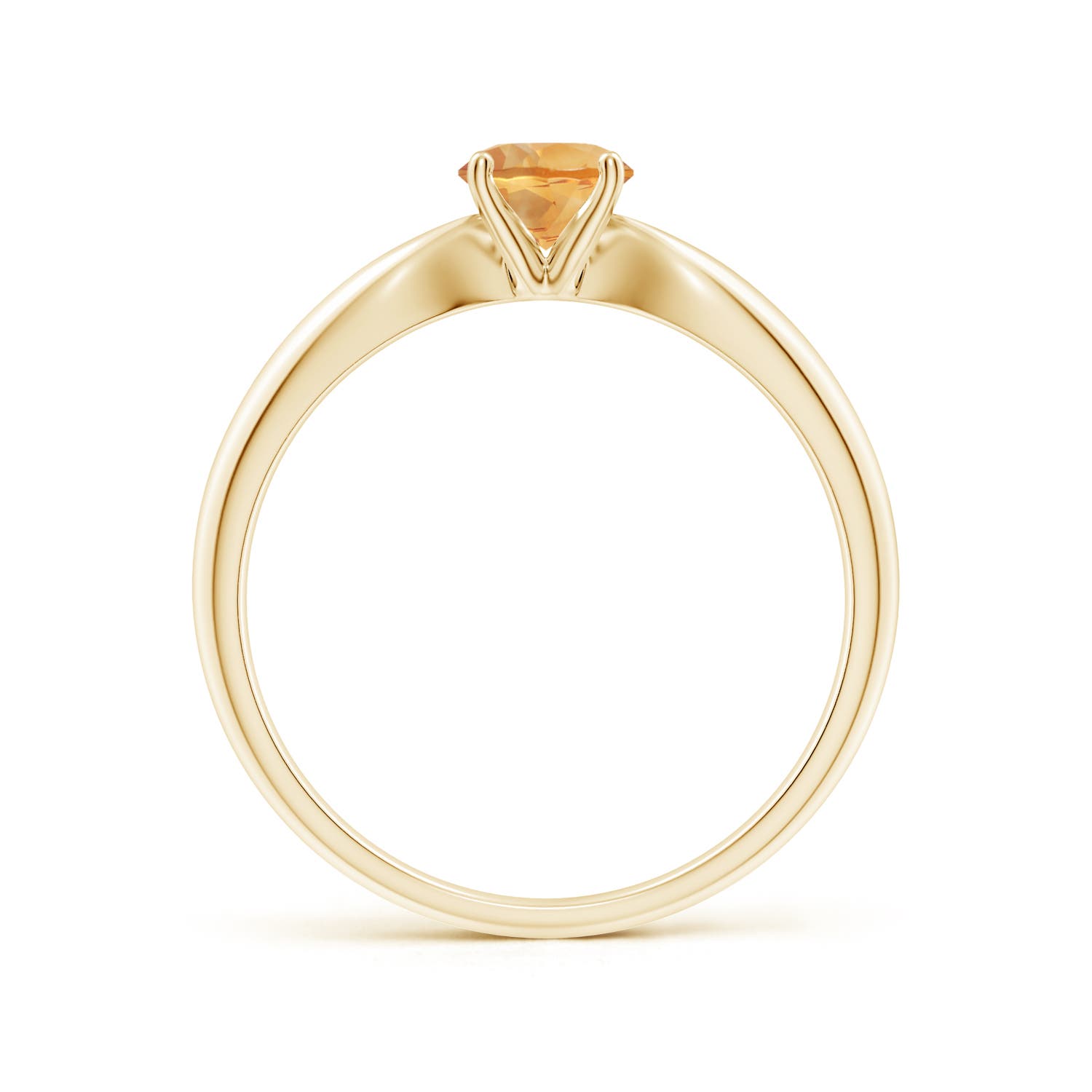 A - Citrine / 0.45 CT / 14 KT Yellow Gold