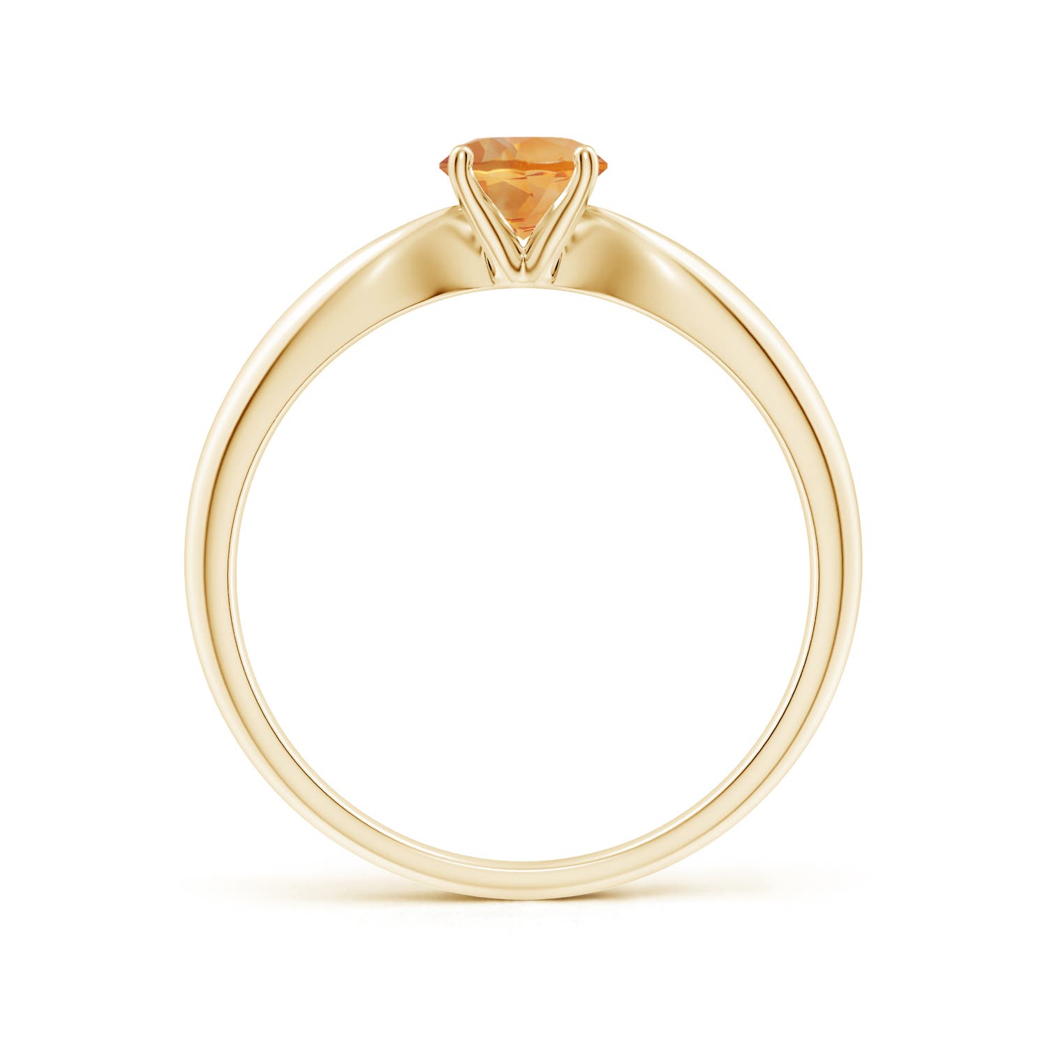 AA - Citrine / 0.45 CT / 14 KT Yellow Gold