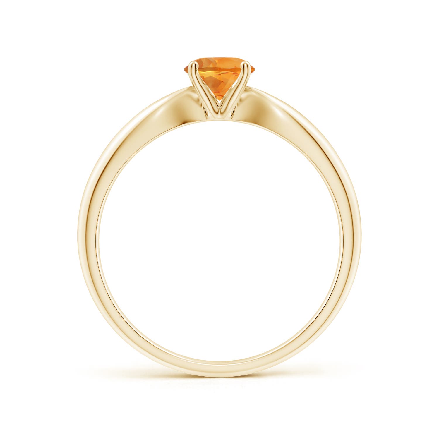 AAA - Citrine / 0.45 CT / 14 KT Yellow Gold