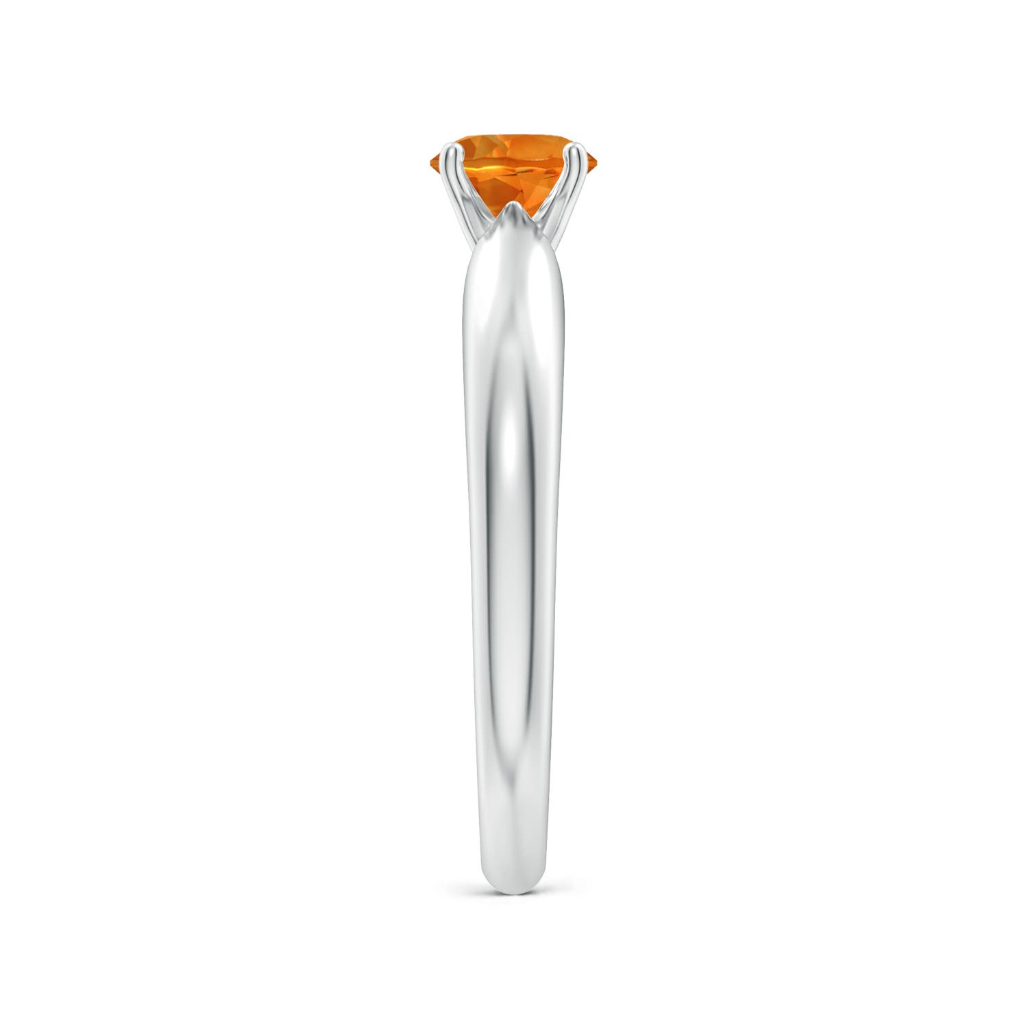 AAAA - Citrine / 0.45 CT / 14 KT White Gold