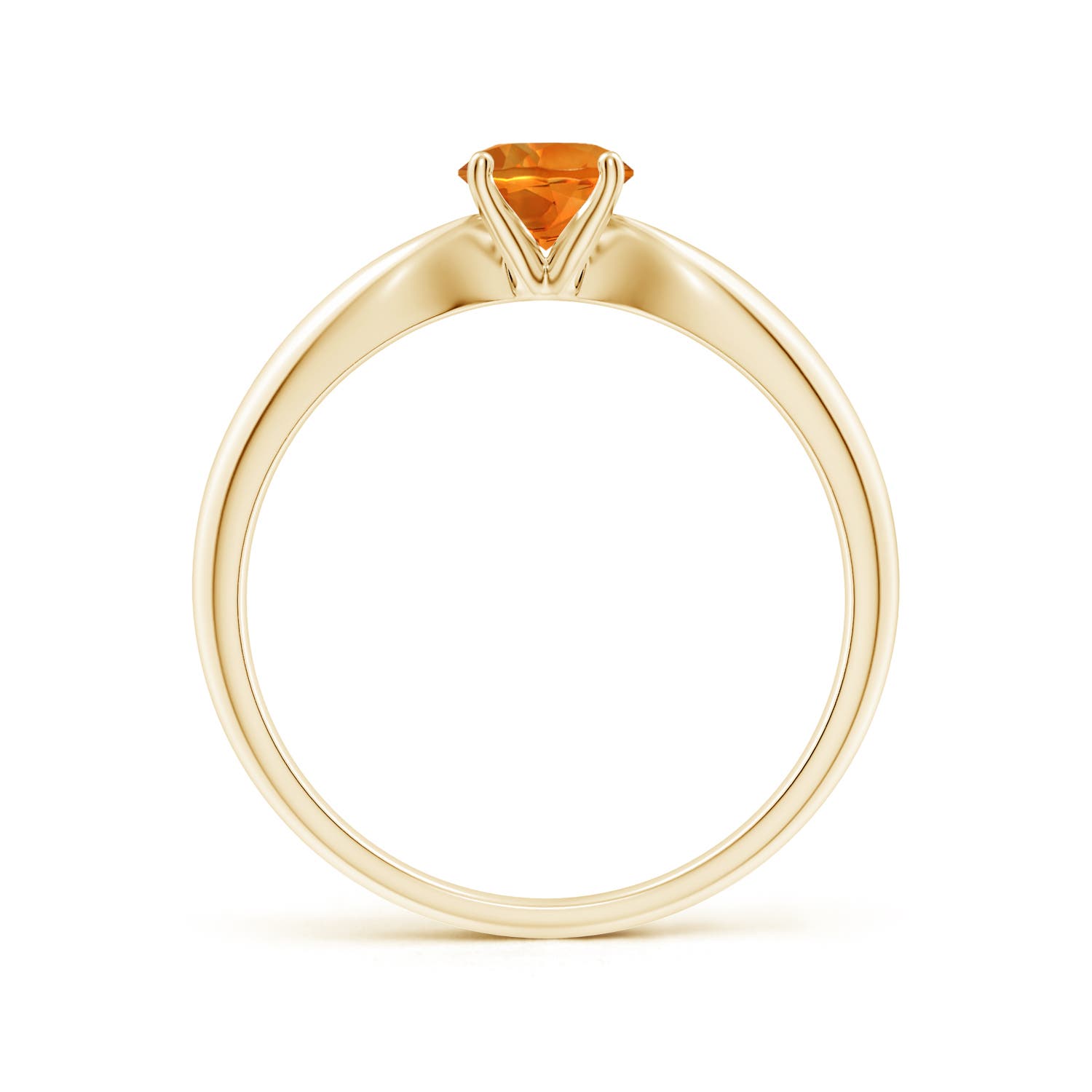 AAAA - Citrine / 0.45 CT / 14 KT Yellow Gold