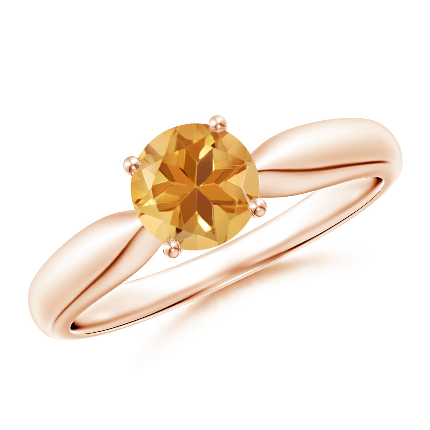 A - Citrine / 0.7 CT / 14 KT Rose Gold