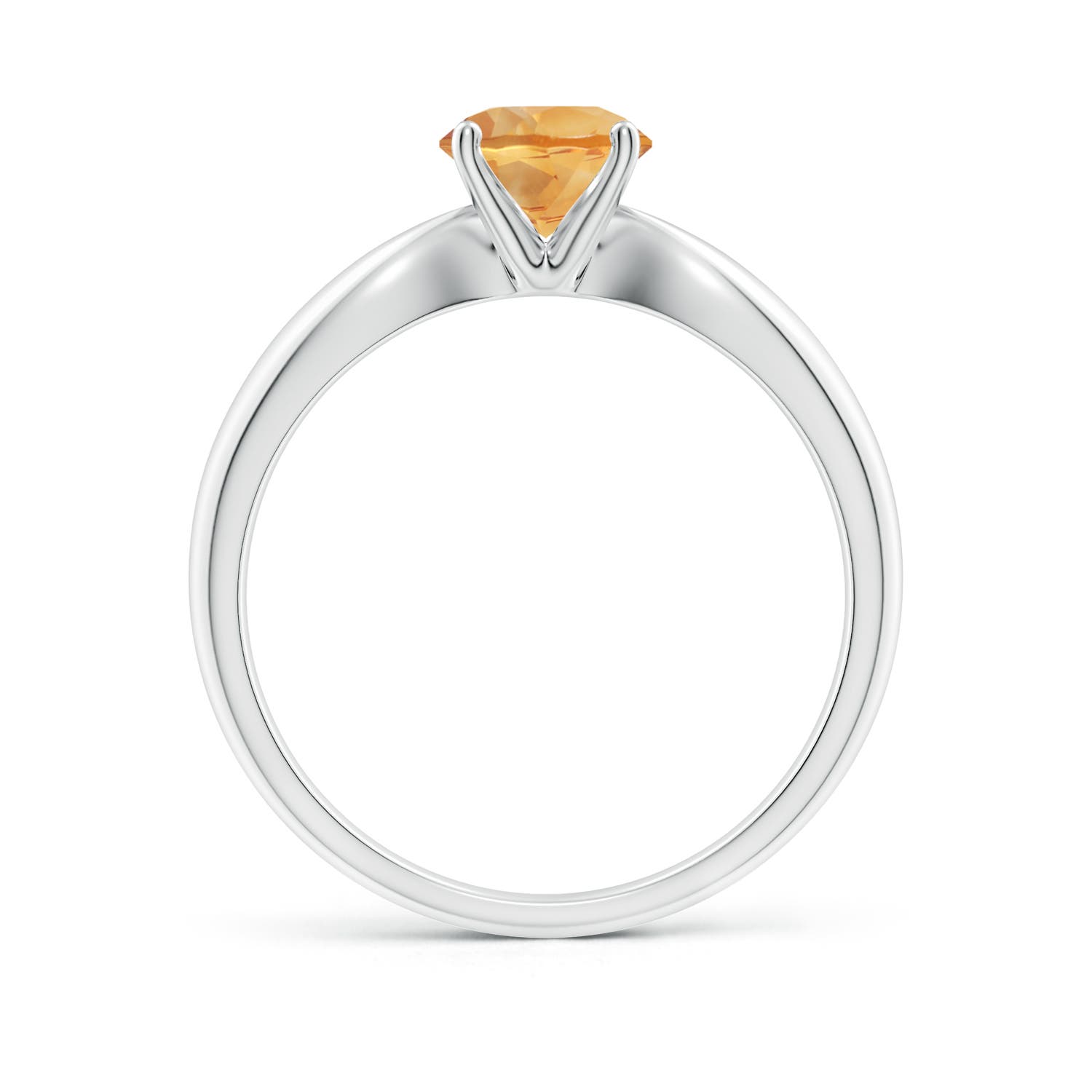 A - Citrine / 0.7 CT / 14 KT White Gold