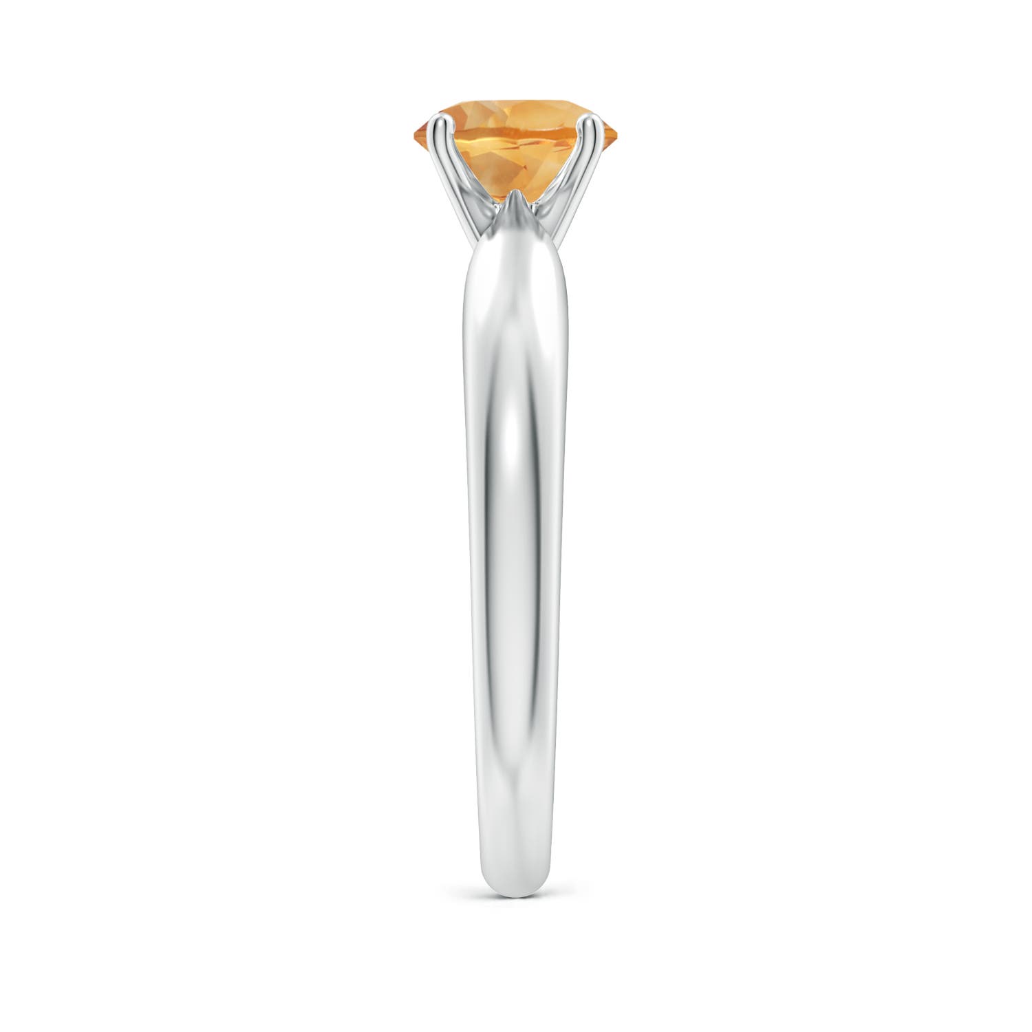 A - Citrine / 0.7 CT / 14 KT White Gold