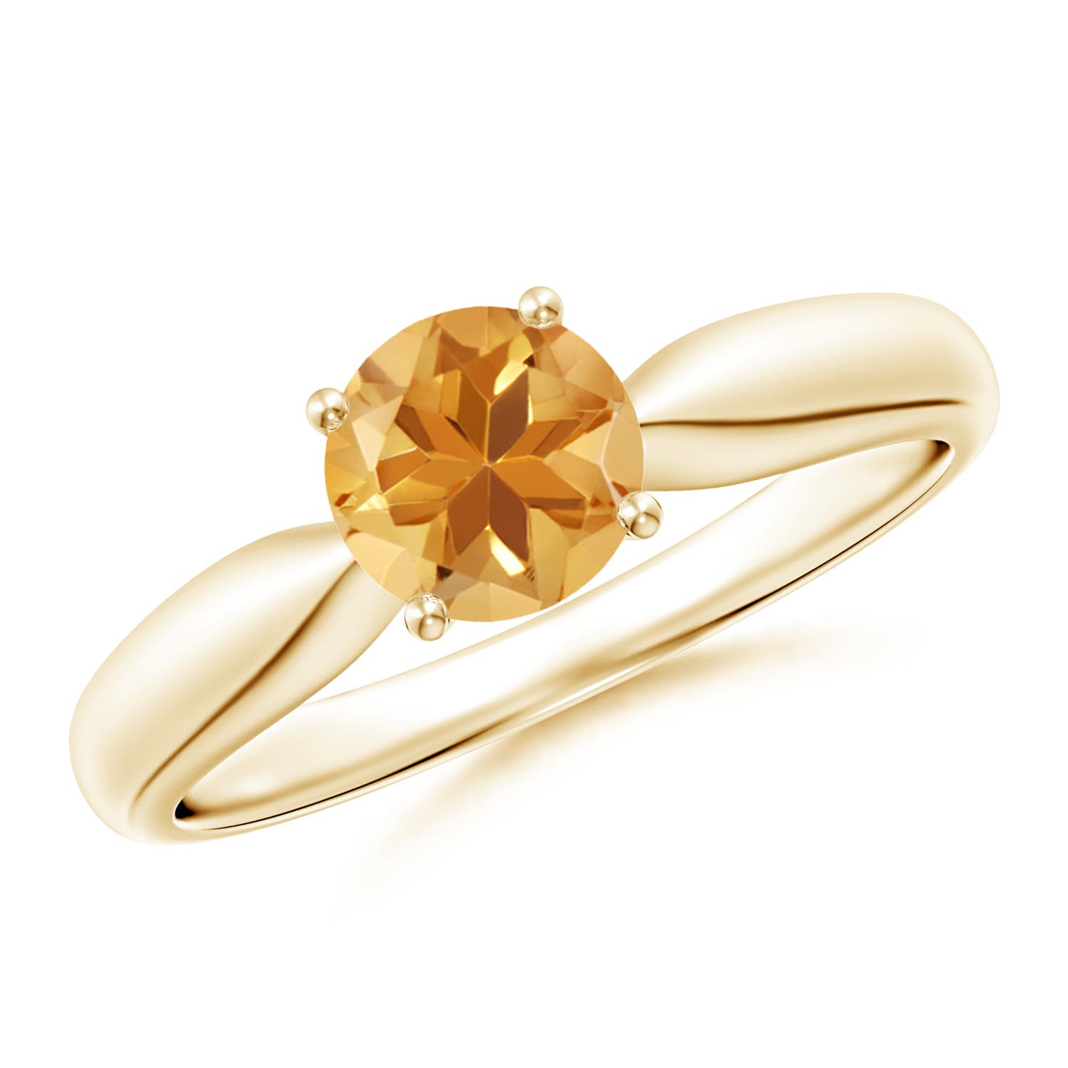 A - Citrine / 0.7 CT / 14 KT Yellow Gold