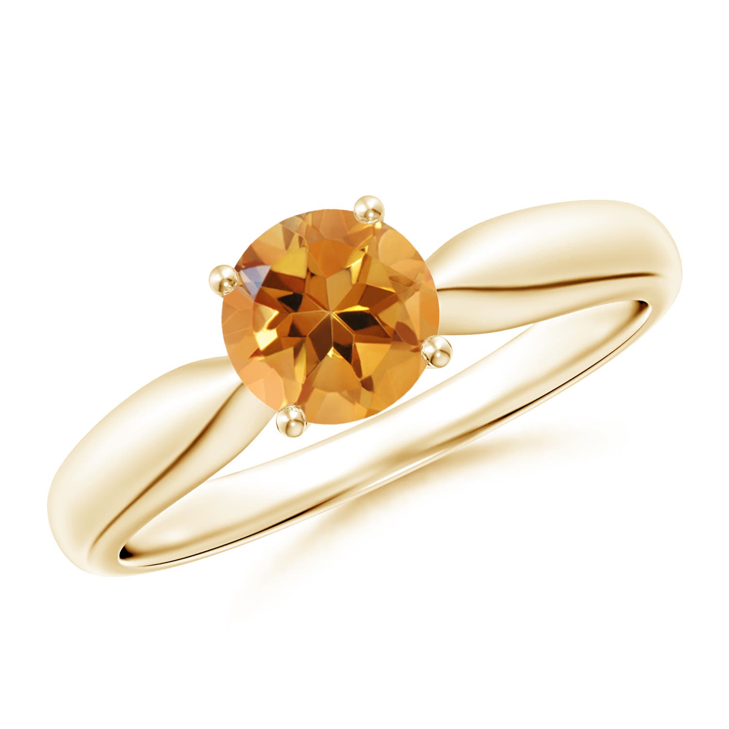 AA - Citrine / 0.7 CT / 14 KT Yellow Gold