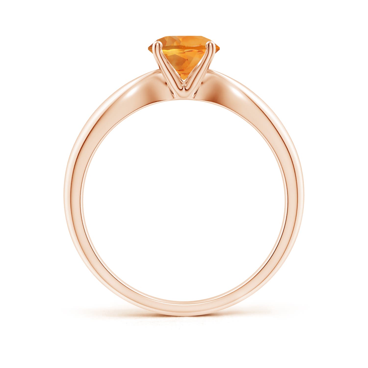 AAA - Citrine / 0.7 CT / 14 KT Rose Gold