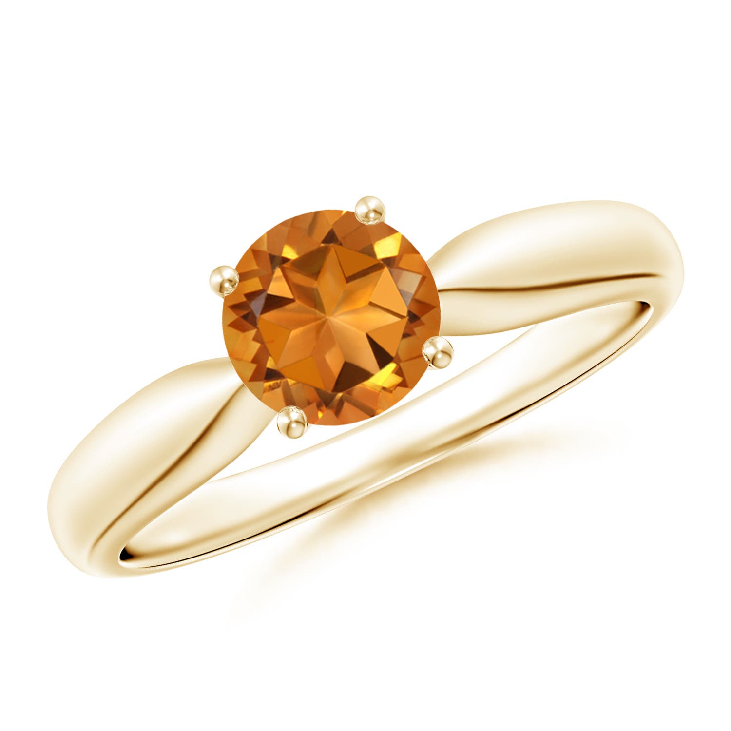 AAA - Citrine / 0.7 CT / 14 KT Yellow Gold