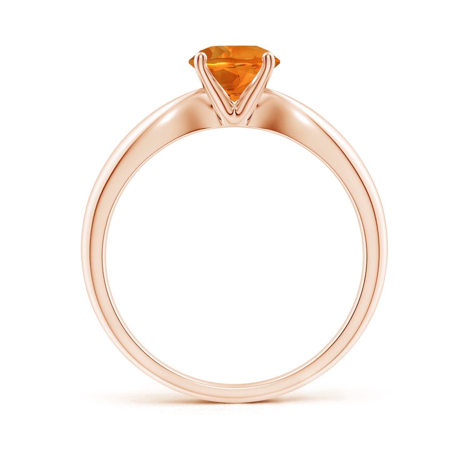 AAAA - Citrine / 0.7 CT / 14 KT Rose Gold